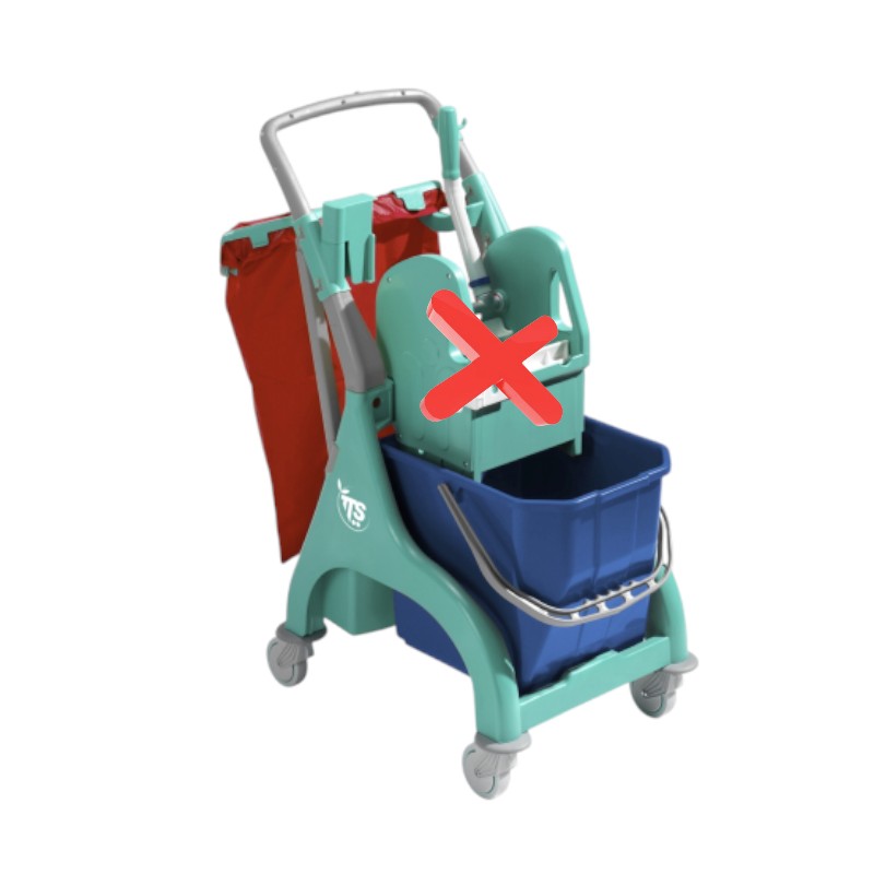 Schoonmaakwagen - Nick Plus 10 - Zonder pers & emmer 25 l